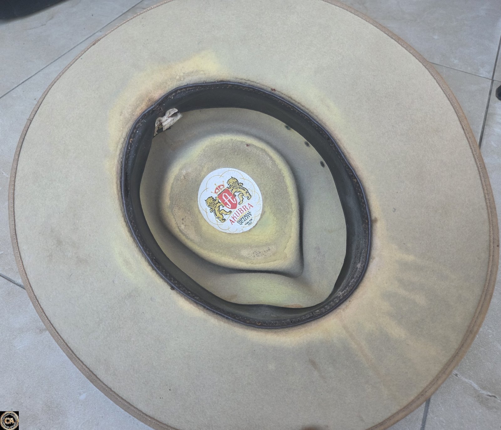Akubra Imperial Quality Hat – Pure Fur Felt, Size 59 - Image 4