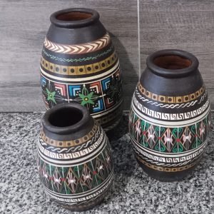 LOT 48 - Hand Painted Pottery Vases