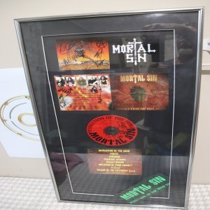 LOT 244 - Mortal Sin Signed CD