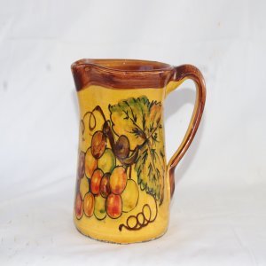 LOT 239 - Pottery Jug Painted & Signed
