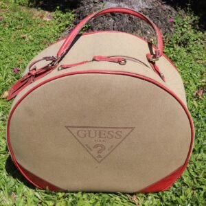 Lot 14 - Vintage Guess U.S.A. Hatbox Travel Bag