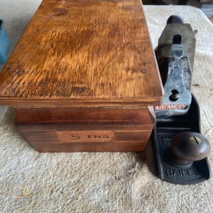 LOT 30 - Vintage Bailey Metal Hand Plane Made in England with Wooden Box - Image 2