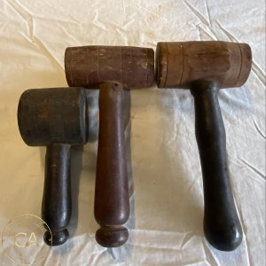 Lot 15 - Vintage Wooden Mallets – Set of 3