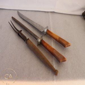 LOT 169 - Colonial Knife & Fork Steel