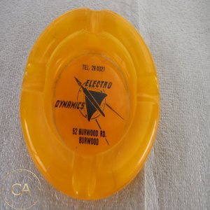 LOT 158 - Yellow Glass Ash Tray