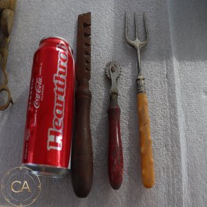 LOT 160 - Saw Set, Spur Wheel, & Bread Fork