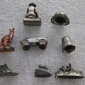 LOT 155 - Mixed Metal Monopoly-Style Tokens – Set of 8