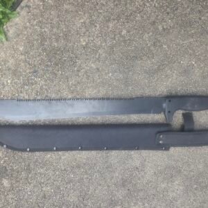 Machete with Saw back Edge and Sheth