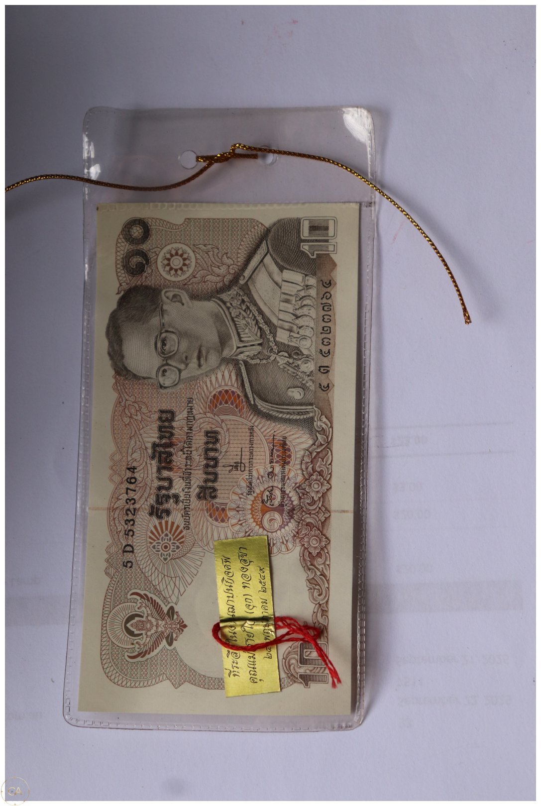 LOT 129 - Thailand 10 Baht Banknote β King Bhumibol Adulyadej (Rama IX)