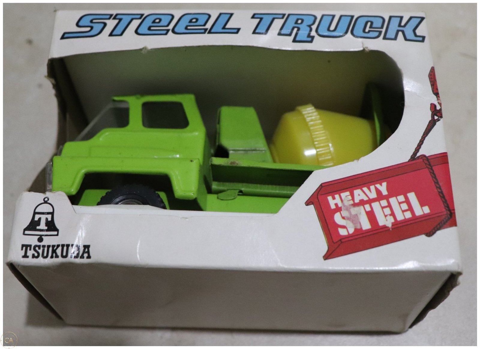Vintage Tsukuba Steel Truck Mixer boxed toy