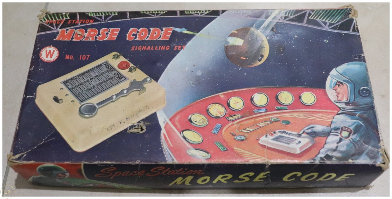 Vintage Space Station Morse Code Signalling Set No. 107 box art