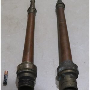 Lot 343 - Pair of Vintage Brass/Copper Fire Hose Nozzles (image 1)