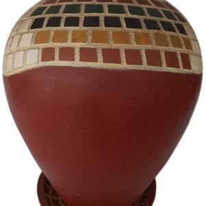 LOT 284 - Terracotta Mosaic Planter and Saucer Set