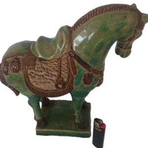 LOT 236 - Large Green Glazed Tang‑Style Horse Statue