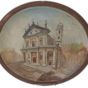 LOT 226 - Hand‑Painted Wall Charger – ‘Il Duomo’ Cathedral Scene