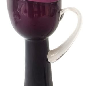 LOT 278 - Tall Amethyst Cased‑Glass Pitcher with Clear Handle