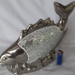 LOT 168 - Silver Mosaic fish ornament