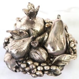 Luciano Saccà ARVAL silver fruit sculpture