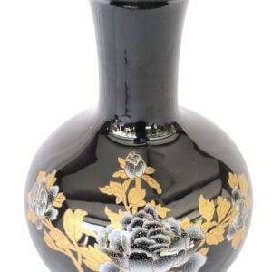 decorative porcelain vase with peony motif