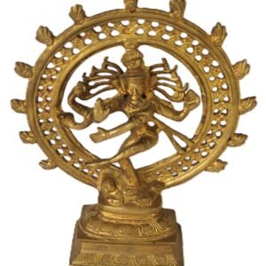 LOT 202 - Brass Nataraja Statue – Lord Shiva as the Cosmic Dancer