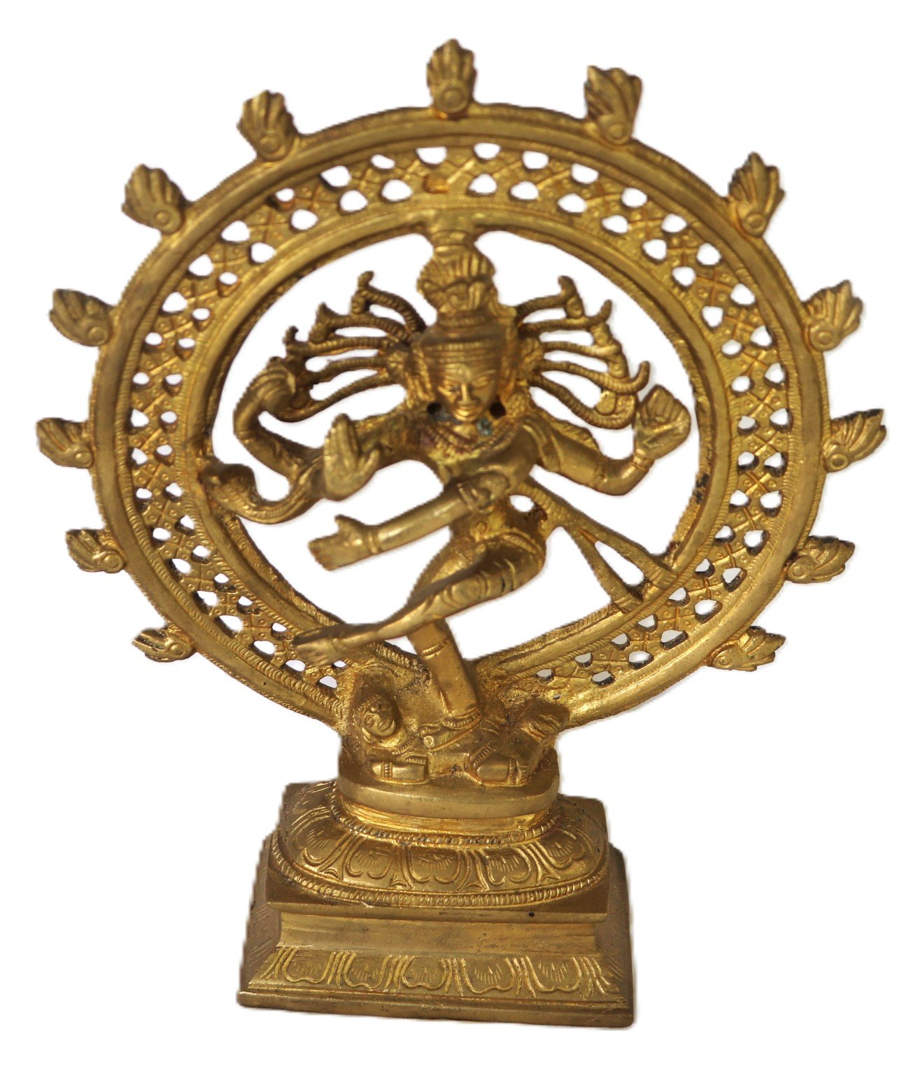 LOT 202 - Brass Nataraja Statue – Lord Shiva as the Cosmic Dancer