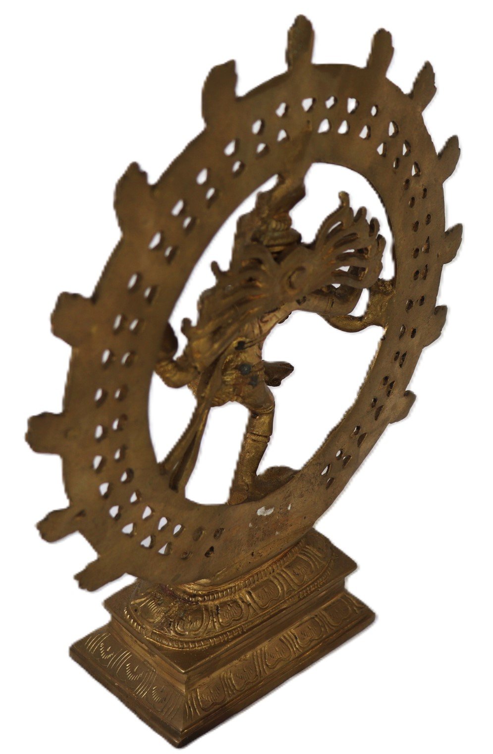 LOT 202 - Brass Nataraja Statue – Lord Shiva as the Cosmic Dancer - Image 2