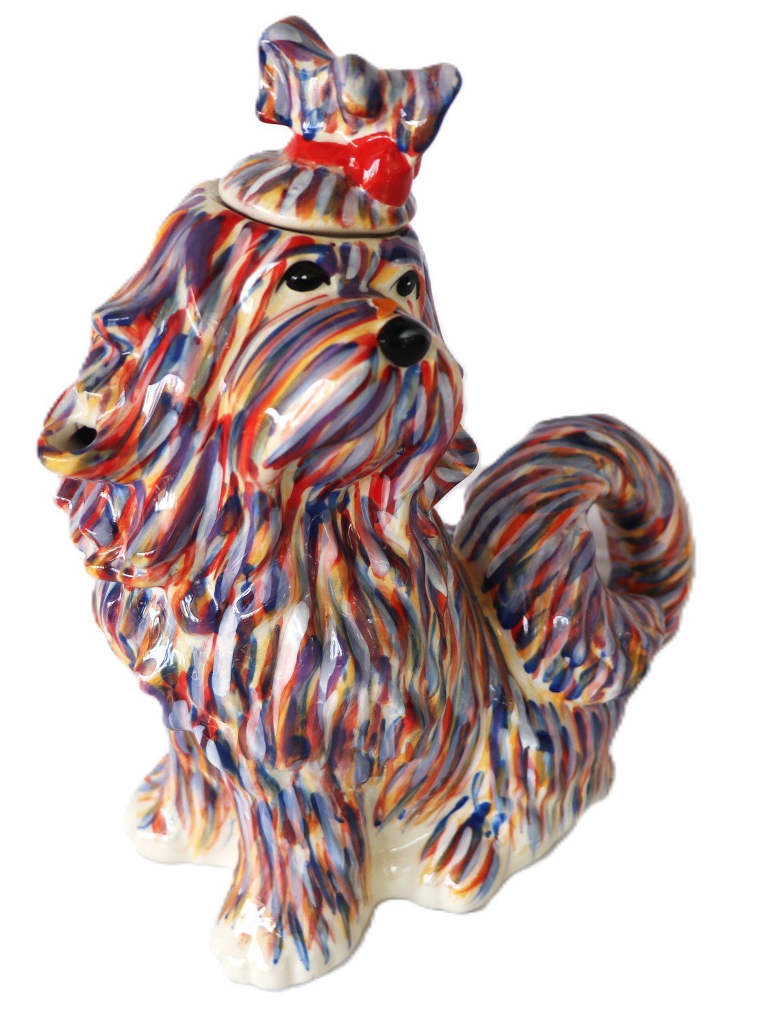 Blue Sky Clayworks Shih Tzu dog teapot