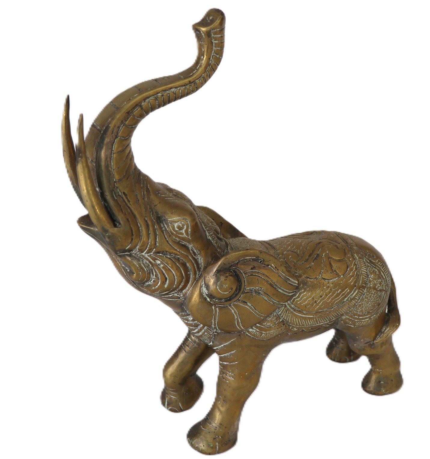 right view showing etched decorative details