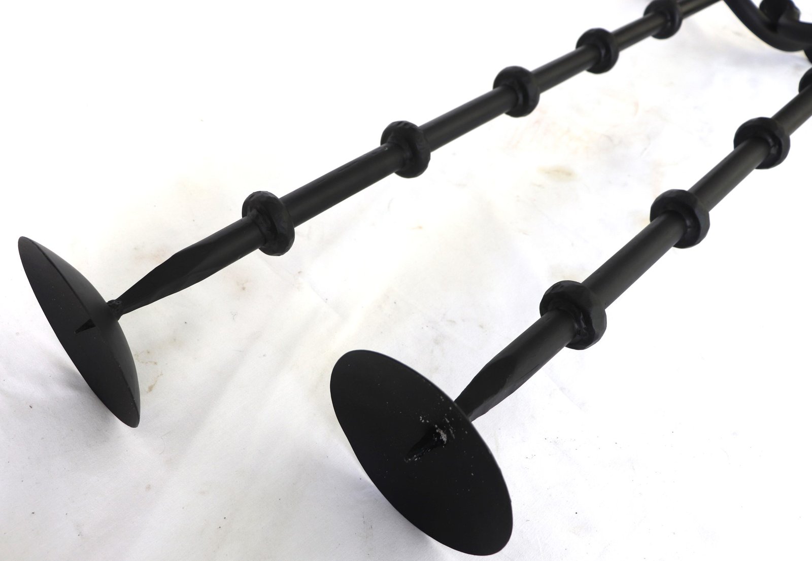 pair of tall candle holders