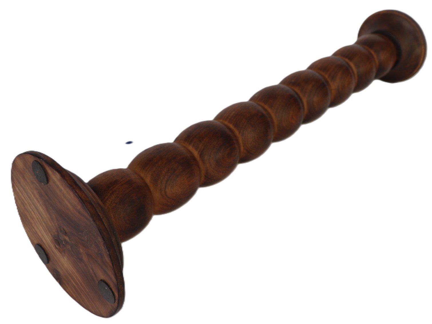 Lot FRZ-0076 - Tall Turned Wooden Candle Stand (image 3)