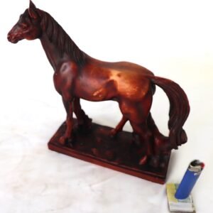 Brown horse sculpture by Marble Art