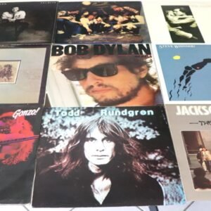 Classic rock vinyl LP bundle featuring John Lennon, Bob Dylan, Todd Rundgren and Jackson Browne