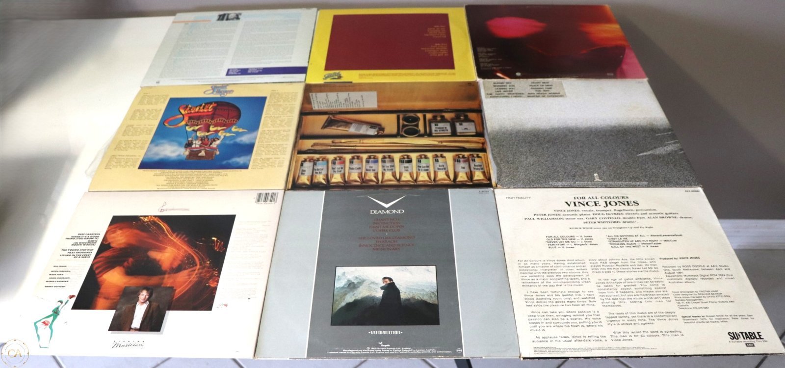 Assorted vintage LP records in VG+ condition or better