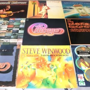 Soft rock and pop vinyl LP bundle featuring Chicago, Steve Winwood, and Culture Club