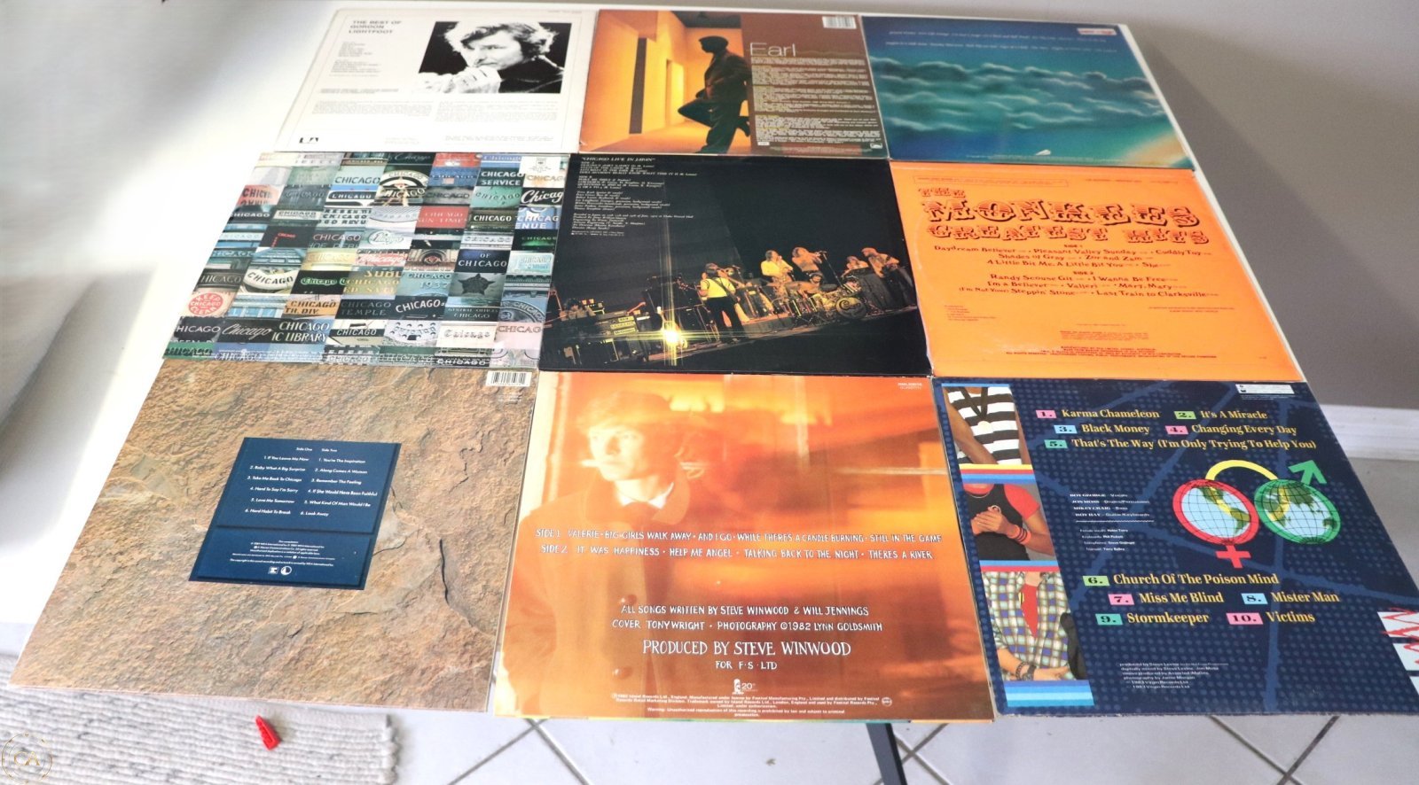 Assorted vintage LP records in VG condition or better