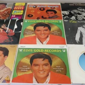 Elvis Presley vinyl LP bundle including Golden Records, G.I. Blues, and Elvis On Stage