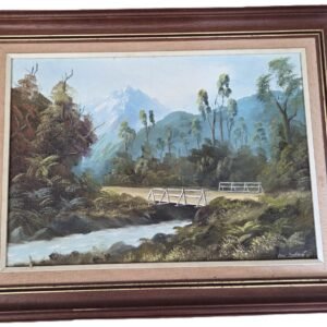 Don Trebilcock 1987 mountain landscape oil painting