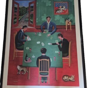 J. Marek card players print