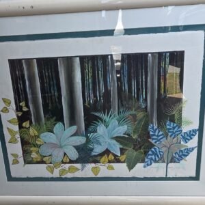 Joanne De Lacy Rainforest 1993 signed tropical art print framed