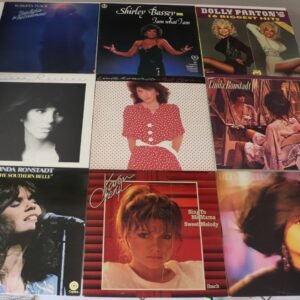Linda Ronstadt and Dolly Parton vinyl record lot