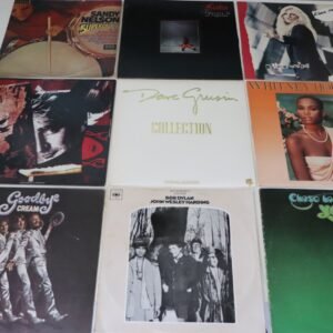 Mixed genre vinyl record collection