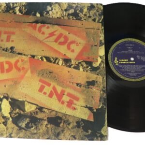 AC/DC TNT front cover and vinyl Blue Roo label