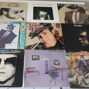 Elton John vinyl records front covers