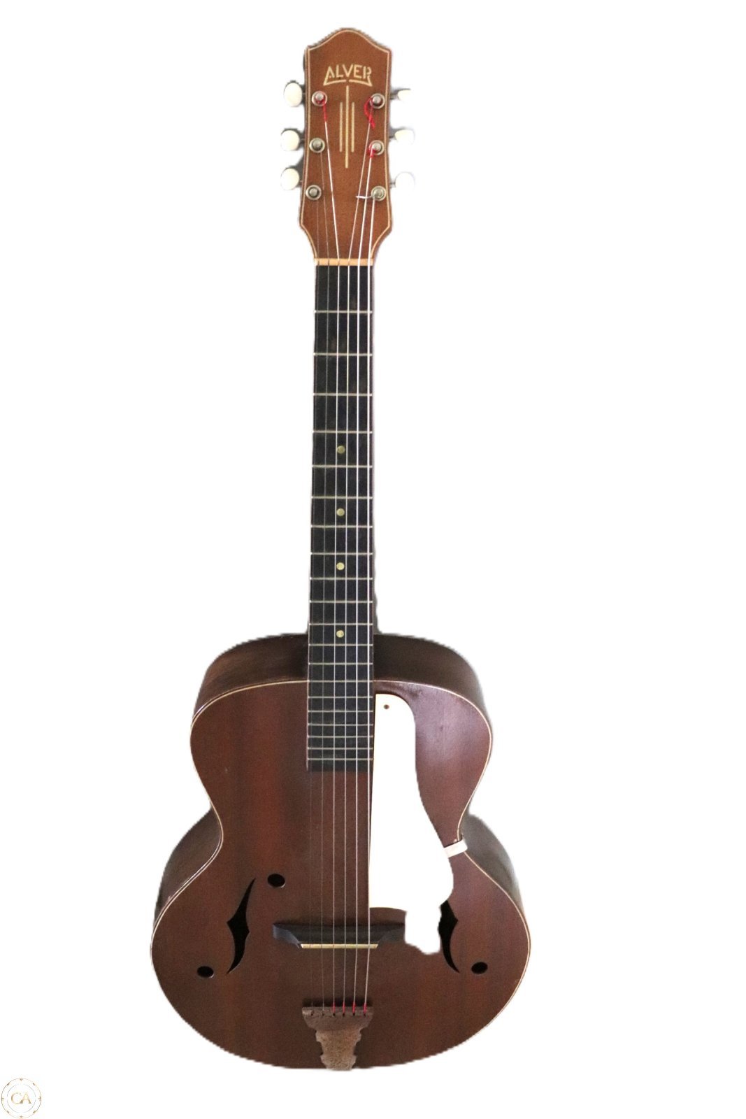 vintage Alver archtop acoustic guitar front view