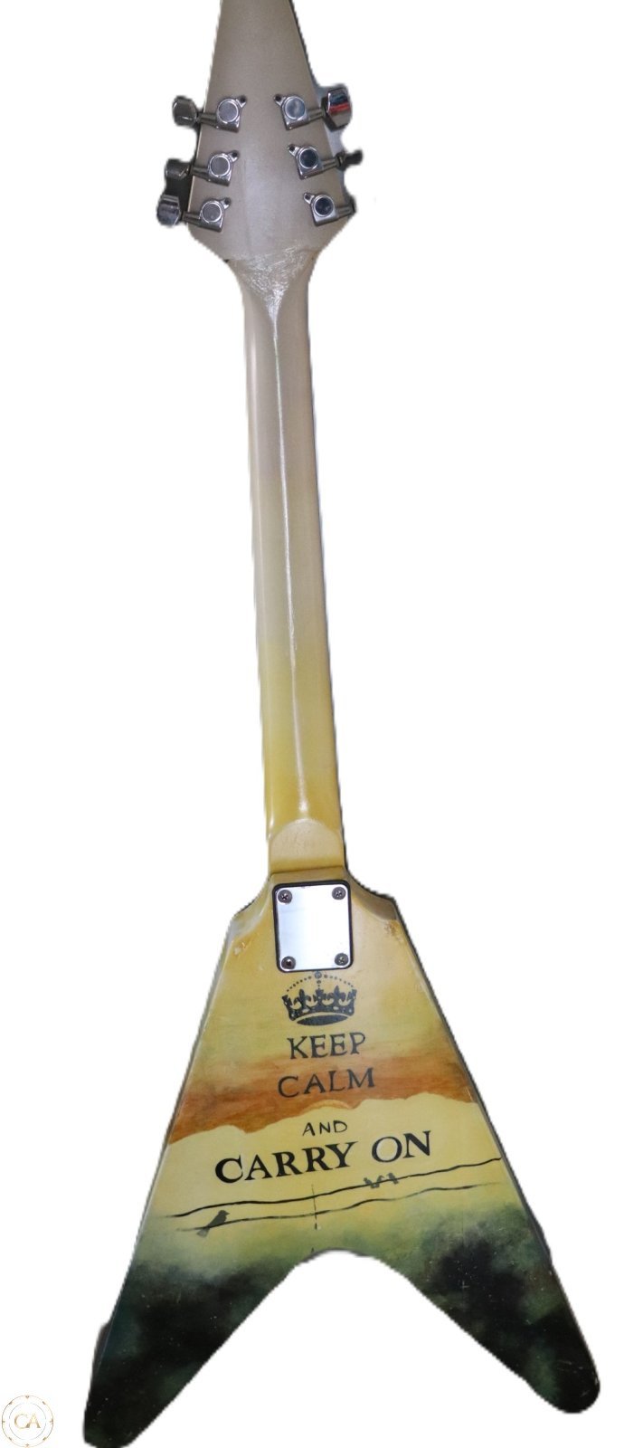 Lot MM-0046 - Vintage Flying V Style Electric Guitar (image 4)