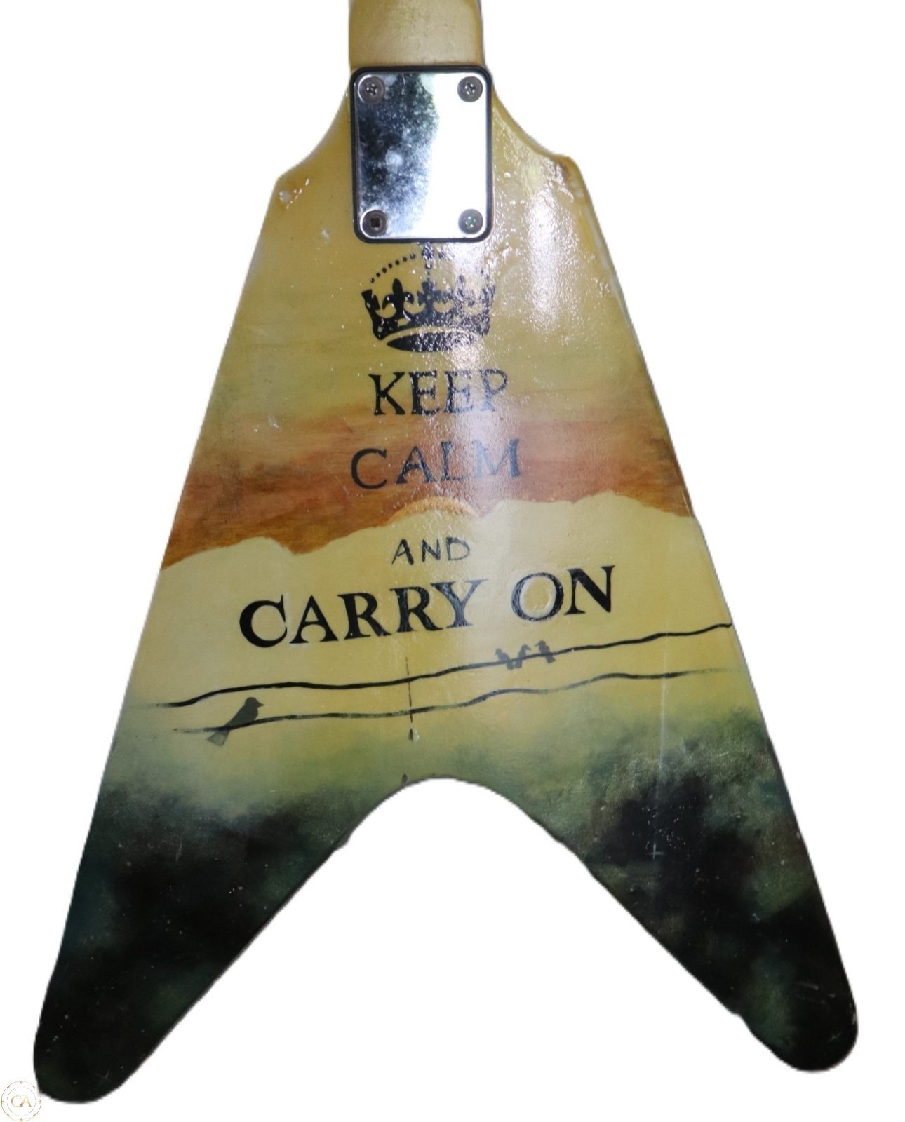 Lot MM-0046 - Vintage Flying V Style Electric Guitar (image 5)