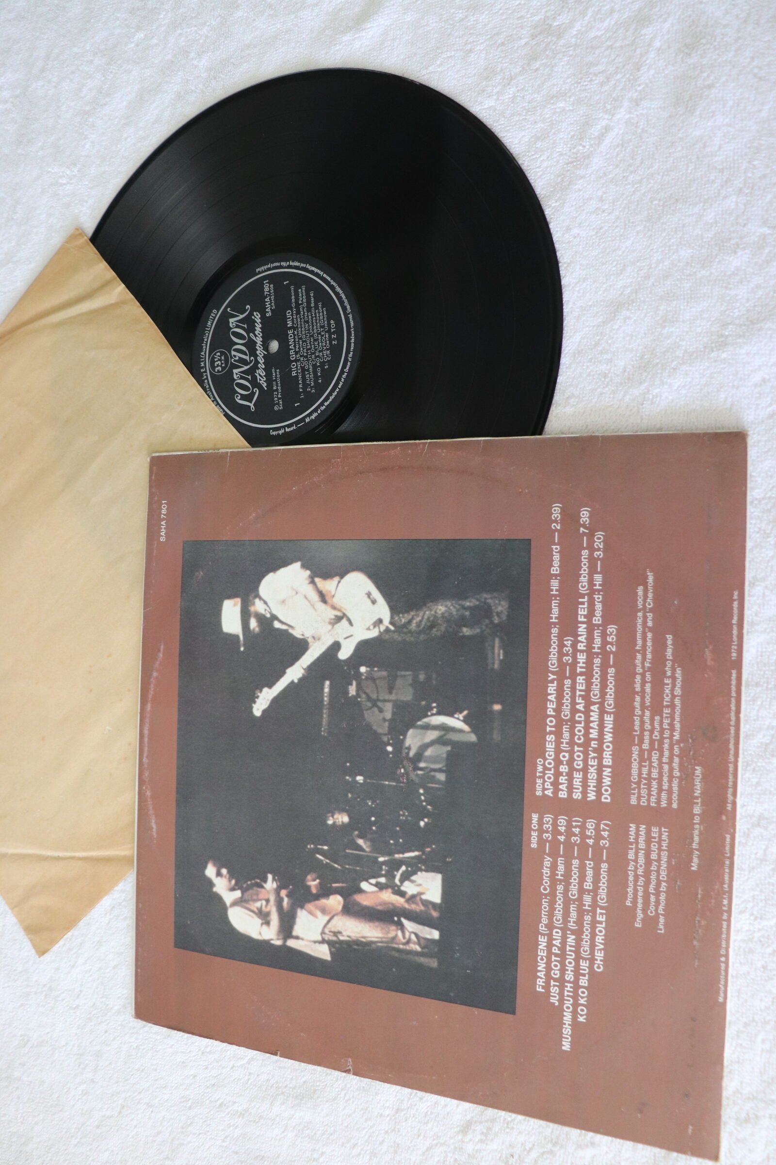 Lot MM-0067 - ZZ Top – Rio Grande Mud (1972, London Records) (image 3)