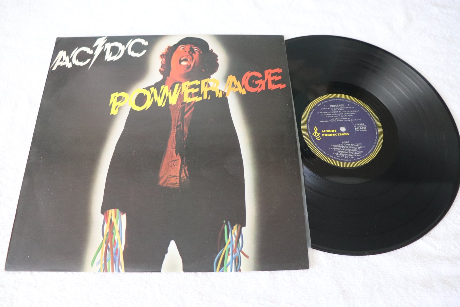 AC/DC Powerage Australian Albert Productions pressing