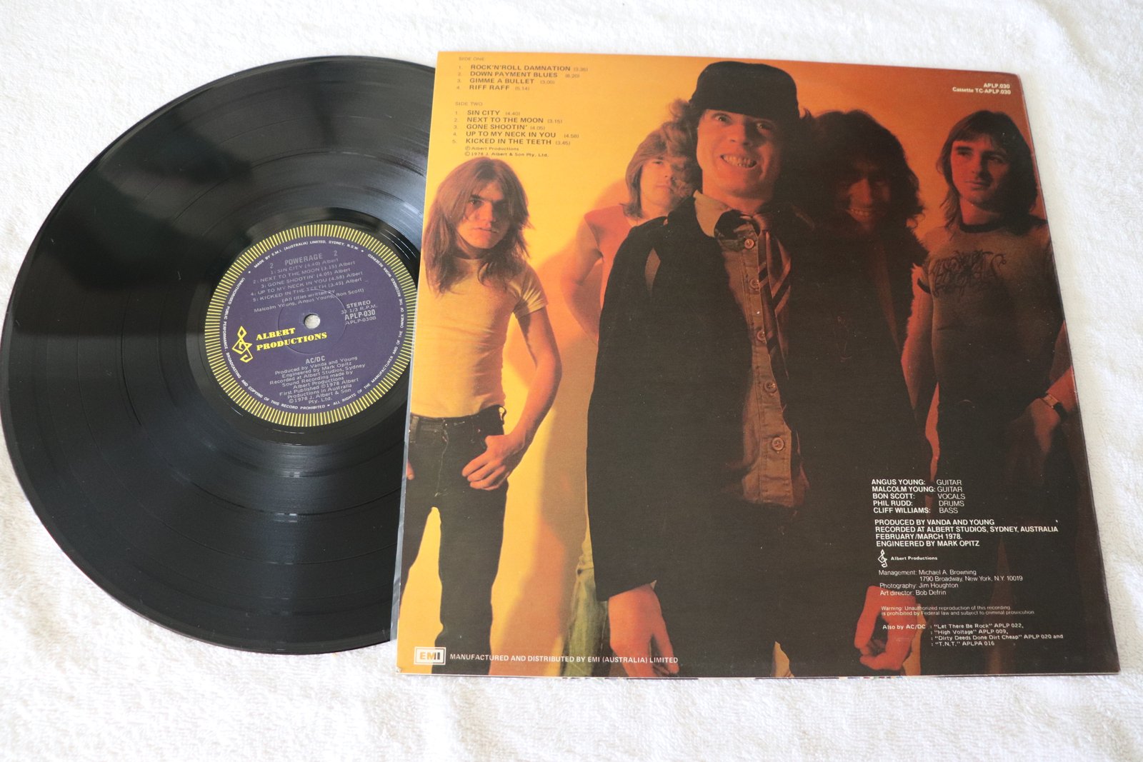 Lot MM-0071 - AC/DC – Powerage (1978, Albert Productions Australian Pressing) (image 3)