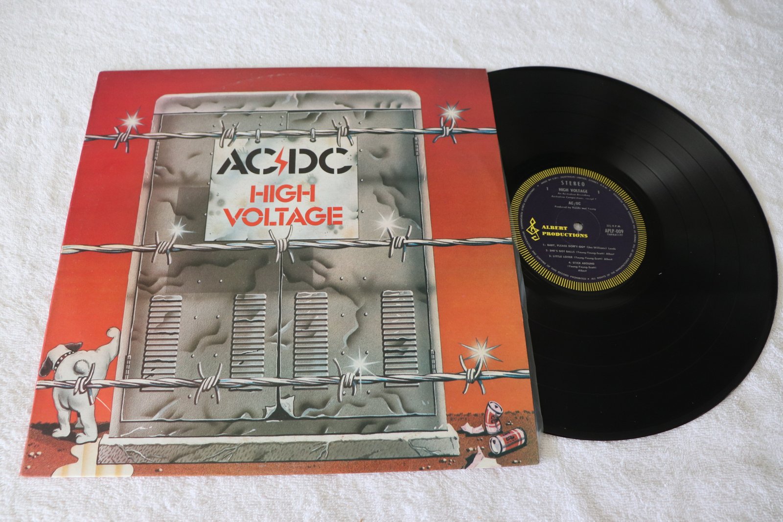 AC/DC High Voltage Australian Albert Productions pressing